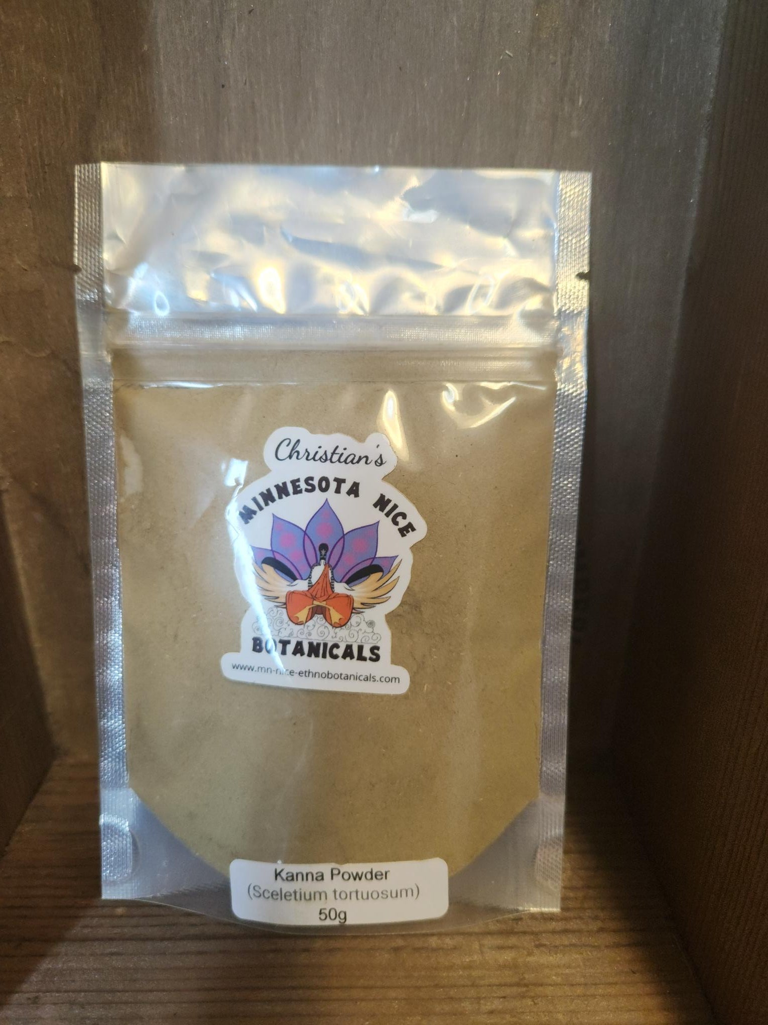 Packed Sachet of 50g Kanna Powder