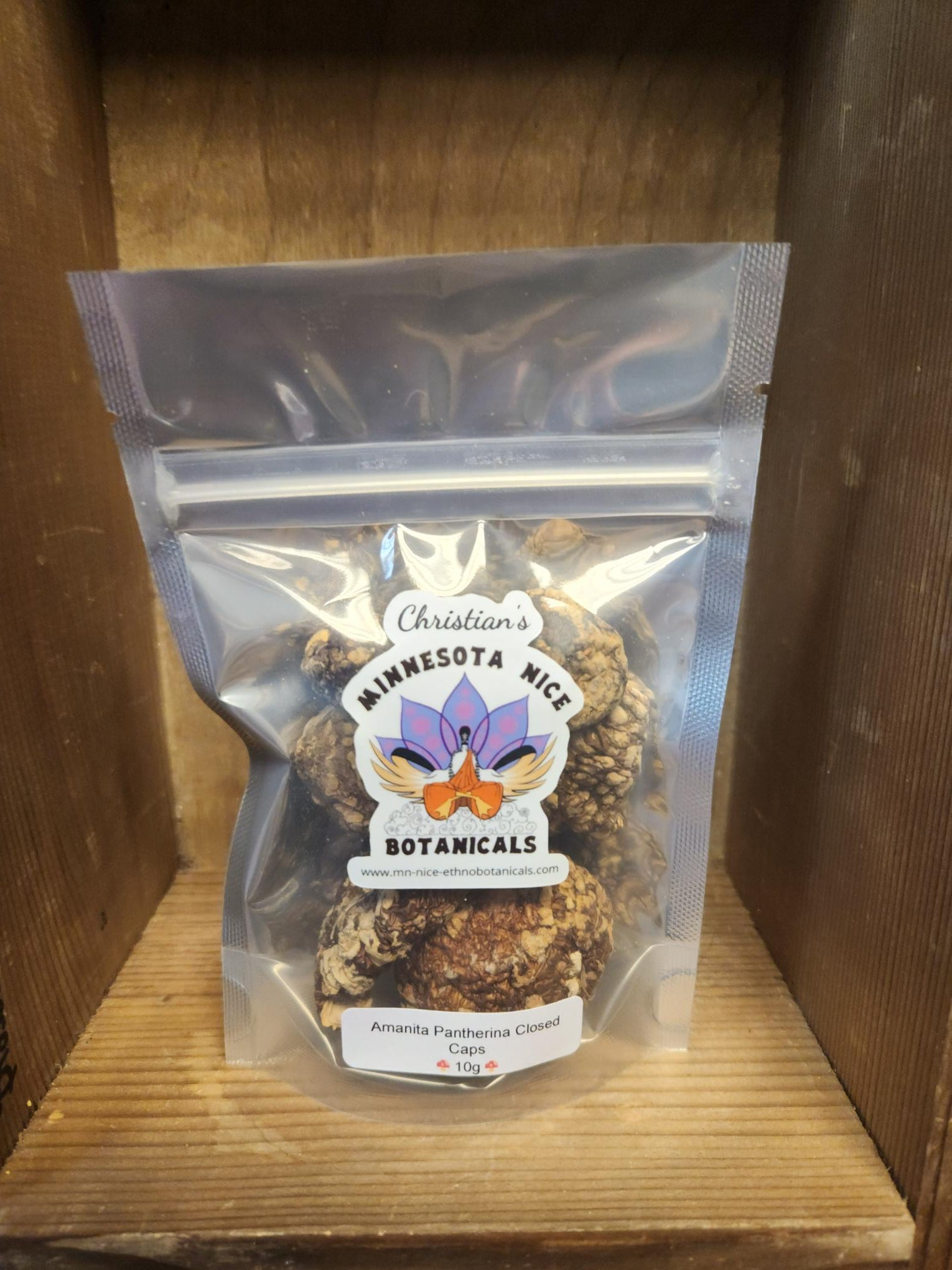 Package of Amanita pantherina for sale