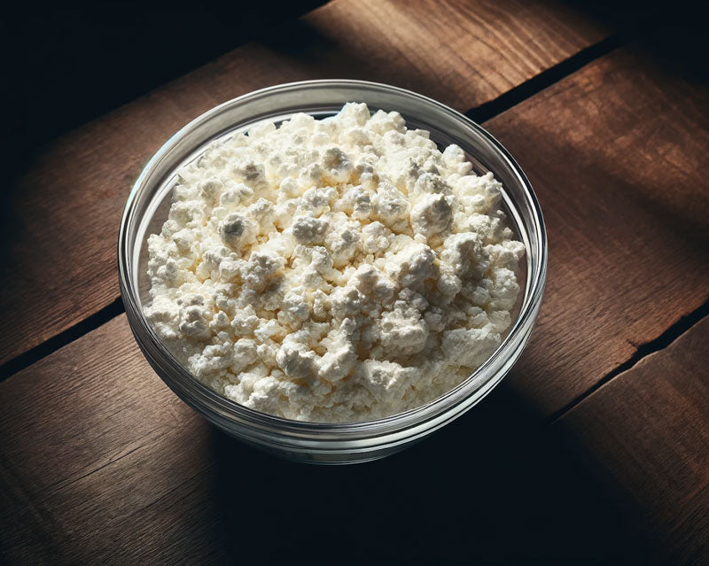 Kava powder in a bowl