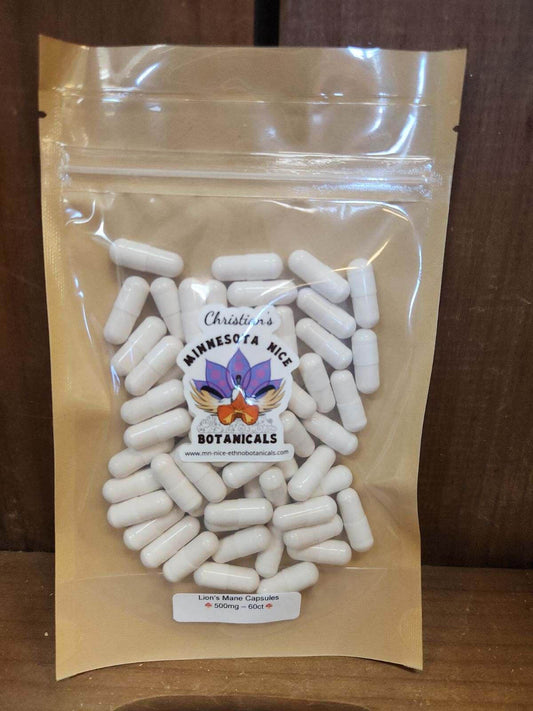 Lion’s Mane Mushroom Capsules (500mg)