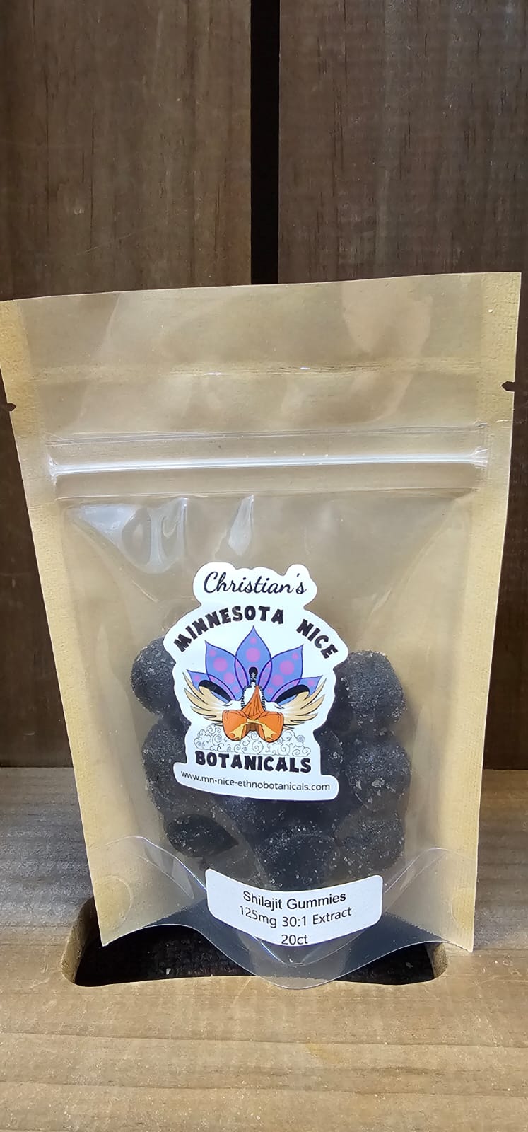 Bag of shilajit extract gummies