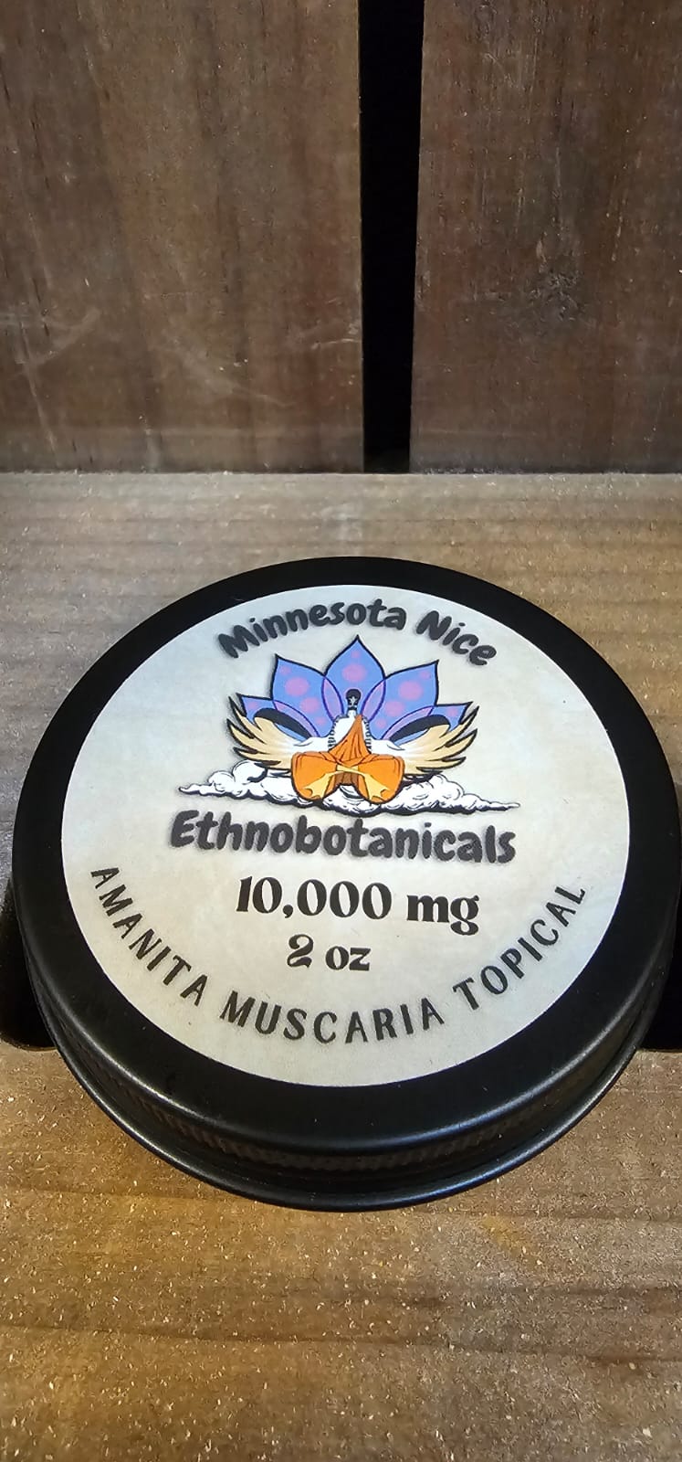 Top view of Amanita cream